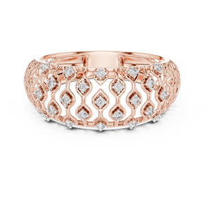 CROWNLINK Conjunto de Anillos de Diamantes Cultivados en Laboratorio para Mujer, Oro Amarillo de 18 Quilates con Baño de Rodio, Estilo Minimalista, para Compromiso, Fiesta, San Valentín, Uso Diario - Product Image 6