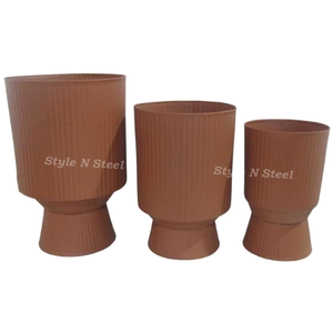 Floor Stand Planter Set Powder Coated Durable Multi-Purpose Outdoor & Indoor Floor Planter with Drainage - Product Image 1