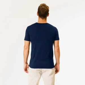 เสื้อยืดฮิปฮอปผู้ชาย สีพื้น ลายกราฟิกแบบกำหนดเองและเสื้อยืดพิมพ์ลายผู้ชาย ขายดีจากโรงงาน Long Mission โดยตรง - Product Image 5