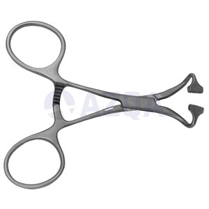 Pinzas para toallas de acero de 5 pulgadas sin perforación con dientes roma, soporte para toallas Lorna, instrumento quirúrgico, equipo médico reutilizable - Product Image 3