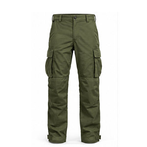 Pantalones Militares Estilo Funcional Americano, Diseño Recto, Ligeros, Ecológicos, Tela Resistente, Almacenamiento Práctico, Comodidad Relajada - Product Image 1