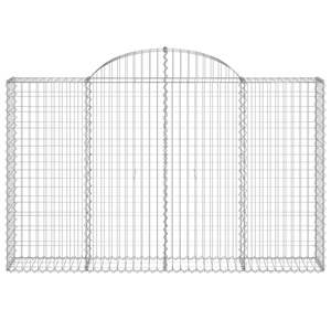 Lot de 6 grands paniers gabions en fer galvanisé argenté – Barrières acoustiques - Product Image 4