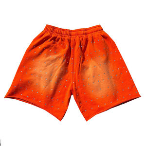 Pantalones Cortos Personalizados para Hombre, de Alta Calidad, con Lavado Ácido y Pedrería, 100% Algodón Felpa, los Más Vendidos - Product Image 6