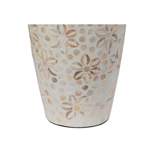Oval Mother of Pearl Vase Artisan Shell Craft <b>Decorative</b> Centerpiece - Product Image 5