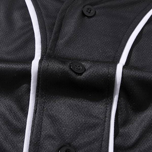 T-shirt de baseball boutonné pour femme, col en V, crop top à manches courtes, maillot de softball boutonné, décontracté, athlétique, été - Product Image 5
