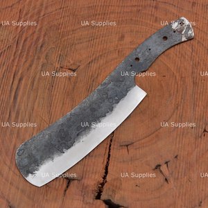 Cuchillo de Acero de Alto Carbono Forjado a Mano UA Supplies con Hoja Recta de Punta Caída para Cortar Verduras y Carne, Hoja en Bruto de Espiga Completa - Product Image 5