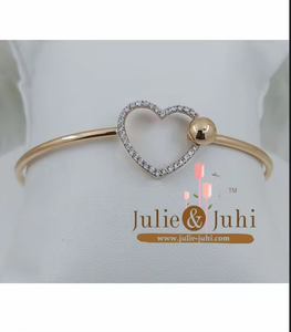 Stunning Kada 18 Ct Rose <b>Gold</b> Pink Bracelet For Women Trendy Modern Craft With Smooth Finish Durable Lightweight For Daily Use - Product Image 4