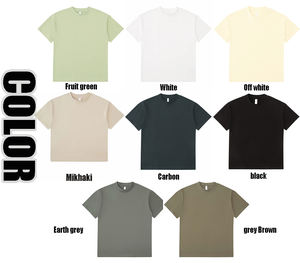 Camisetas de corte holgado con hombros caídos para hombre, 100% algodón, oversize, 230GSM, con logo personalizado, tallas grandes. - Product Image 5