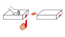 เครื่องปิดผนึกขอบกล่อง (แบบตั้งโต๊ะ) – เครื่องปิดผนึกเทปแบบตัว L สำหรับกล่องขนาดเล็ก - Product Image 2