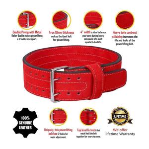 Fitness Safety Neoprene Belt for <b>Weight</b> Lifting and Powerlifting <b>Barbell</b> Training Back Support Gym Belt Premium Logo - Product Image 3