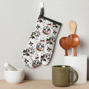 Guantes de horno microondables con diseño impreso, guantes de horno ligeros para uso en horno, fabricante en India - Product Image 1