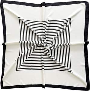 Écharpes en soie personnalisées imprimées pour événements, grande taille, haute qualité, printemps été automne, soie polyester satin, écharpe pour femme - Product Image 1