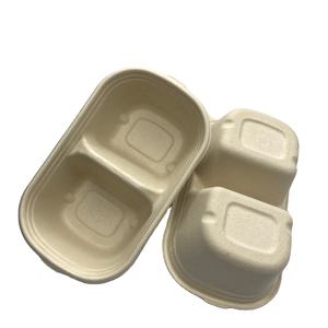 Assiettes et plats jetables biodégradables de qualité alimentaire à motifs végétaux, assiettes en papier de pulpe naturelle biodégradables pour les fêtes - Product Image 1