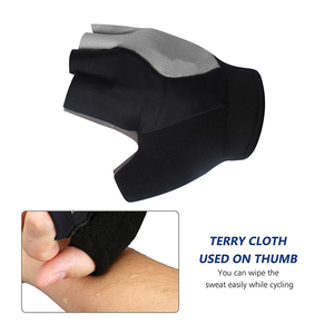 Padded Half Finger Cycling Gloves Breathable <b>Bike</b> Riding Gloves Sports Grip Palm Protection Fitness <b>Training</b> Bicycle Sports Gear - Product Image 6