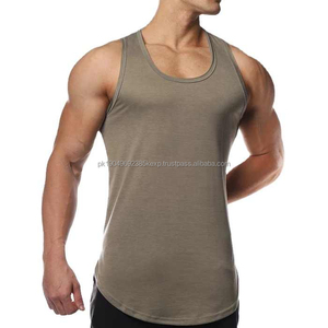 Débardeur de sport pour homme, col rond, bouton 3D, anti-rétrécissement, séchage rapide, respirant, écologique, grande taille, vêtements de sport personnalisés - Product Image 4