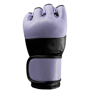 Gants d'entraînement MMA en gros, design personnalisé, demi-doigts, cuir durable de haute qualité, fermeture auto-agrippante pour hommes, évacuation de l'humidité - Product Image 3