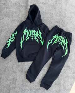 ชุดสตรีทแวร์ผู้ชายสั่งทำพิเศษ เสื้อฮู้ดดี้และกางเกงขายาวเนื้อหนา ผู้ผลิต - Product Image 1