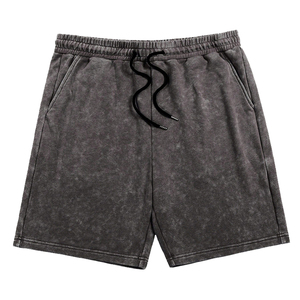 Pantalones cortos tie-dye de diseño personalizado para hombre, estilo urbano, tejidos, lisos, en diferentes colores, a la venta, con estampado sólido. - Product Image 1