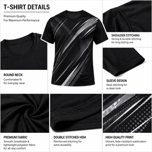 เสื้อยืดราคาประหยัดสำหรับผู้ชาย เสื้อเจอร์ซีย์แบบกำหนดเอง เสื้อกีฬาฤดูร้อน พิมพ์ลายเปลวไฟด้วยเทคนิค Sublimation ผ้าโพลีเอสเตอร์คุณภาพสูง - Product Image 5