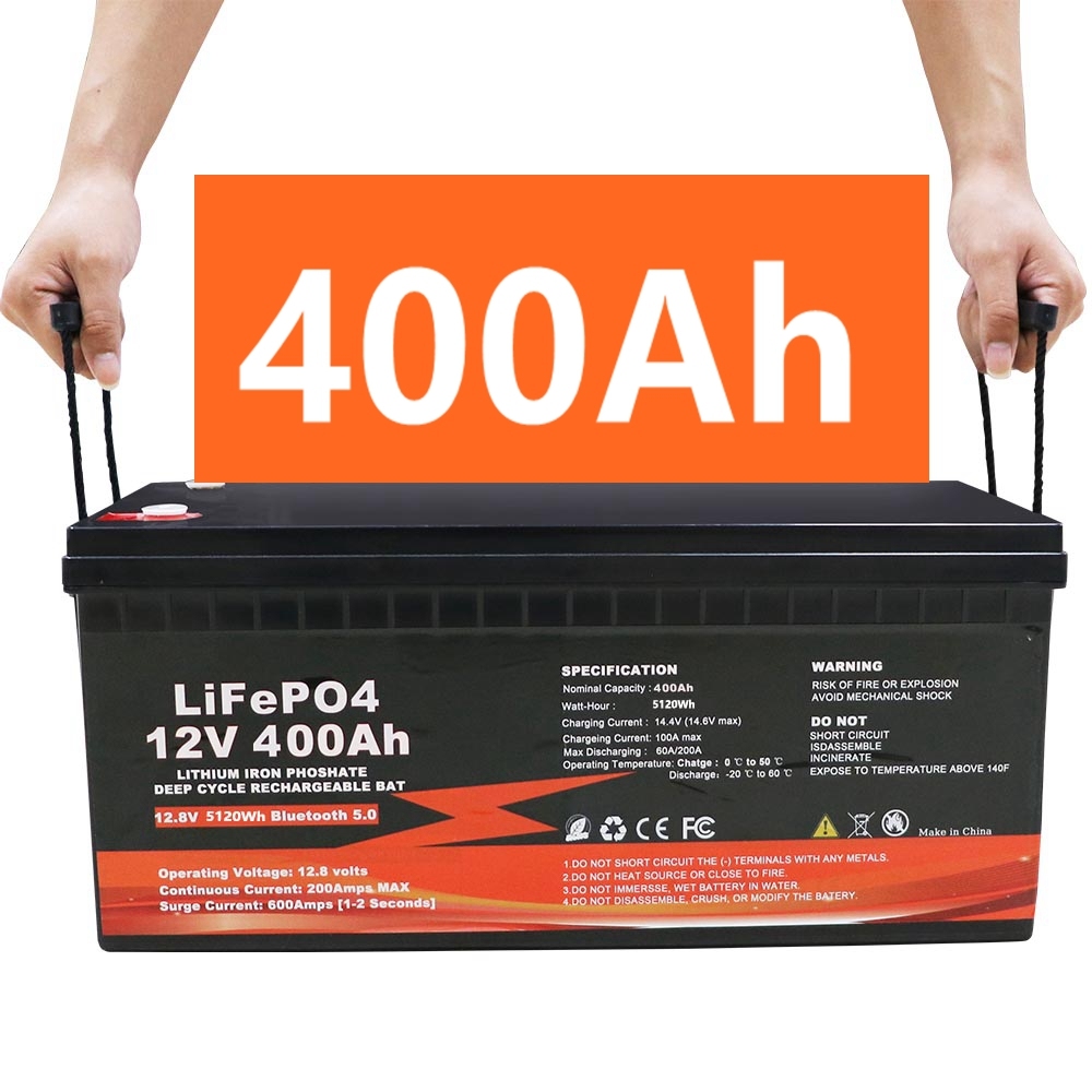 12V 400Ah <strong>Lifepo4</strong> <strong>Battery</strong> Lithium <strong>LiFePO4</strong> <strong>Deep</strong> <strong>Cycle</strong> Rechargeable <strong>Battery</strong> Lithium Ion <strong>Batteries</strong> Pack <strong>LiFePO4</strong> Home Energy Storage
