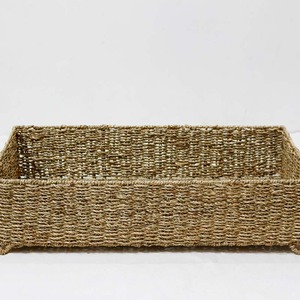Handmade Woven Seagrass <b>Rectangle</b> Rustic Eco-Friendly <b>Storage</b> Box with Fabric Liner - Product Image 6
