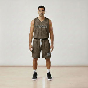 Ensemble d'uniformes de basketball unisexes personnalisables, imprimés par transfert thermique, respirants, à séchage rapide, réversibles, avec emplacements pour logo personnalisé - Product Image 2