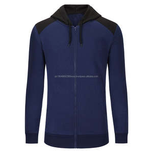 Ensemble de jogging pull-over uni avec logo personnalisé, survêtement à capuche à manches longues pour hommes, 2 pièces et plus, ensemble 2 pièces pour hommes - Product Image 4