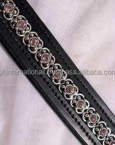 สายคาดคิ้วพร้อมคริสตัลแฟนซีทำจากหนังอินเดียสำหรับบังเหียนม้าทำจากหนังคุณภาพสูงออกแบบได้ตามต้องการ - Product Image 5