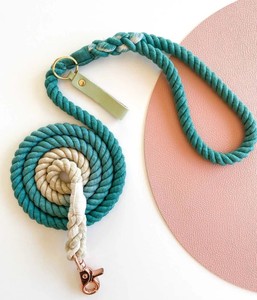Eco-Friendly 100% Cotton Comfort Grip <b>Dog</b> <b>Leash</b> with Bowknot for Happy Walks - Product Image 1
