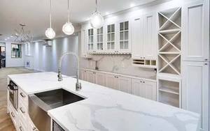 Leon quartz <b>island</b> kitchen countertop modern quartz kitchen countertop thick <b>island</b> waterproof 15-30 mm <b>island</b> application - Product Image 4