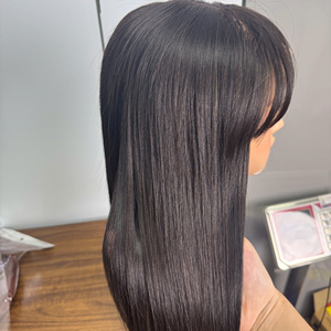 Venta al por mayor de calidad superior cruda Vietnam pelo Color Natural peluca con flecos para las mujeres vendedores al por mayor - Product Image 3