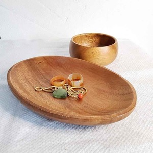 Plateau de service en bois pour la cuisine et la salle à manger, plateau multifonctionnel pour le thé, le café, le petit-déjeuner, les collations, plateau léger - Product Image 2