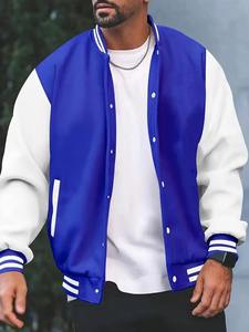 Blouson de baseball universitaire en laine personnalisé 2025, imprimé dessin animé, unisexe, pour adultes et jeunes, style streetwear, collection hiver, plusieurs couleurs, vente chaude - Product Image 3