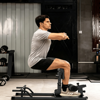 Machine à Squats Profonds 2026 pour Exercices à Domicile du Core et des Jambes, Appareil d'Entraînement des Fessiers Réglable, Équipement de Gym pour Push-ups