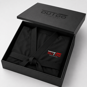 OUTDO ENTERPRISES Uniforme de Taekwondo Unisexe en Coton Noir Coupe Classique Logo Avant Durable Taille Adulte Uniforme de Taekwondo - Product Image 6