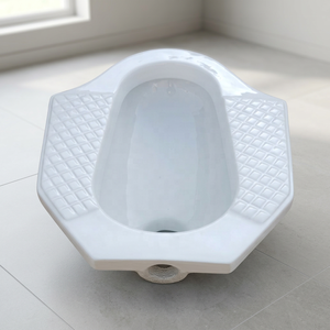 Asian Style Eastern <b>Ceramic</b> Squatting <b>Pan</b> Orissa WC Toilet Floor Mount Porcelain Sanitary Ware For Export - Product Image 1