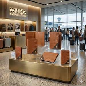 WRIZA Tan Genuine Leather RFID Protected Passport Cover for Men and Women with 3 Card Slots and SIM Memory Card Storage - Product Image 5