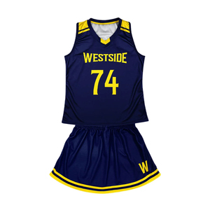 ชุดเสื้อลาครอสผู้หญิงแบบสั่งทำขายส่ง พิมพ์ลาย 3 มิติ ระบายอากาศได้ดี ซับเหงื่อ 100% โพลีเอสเตอร์ ชุดยูนิฟอร์มทีม - Product Image 1