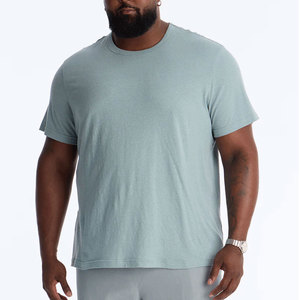 Men's Plain Cotton <b>Tshirt</b> Oneck Short Sleeve Trendy Design Solid Color Casual Wear Oversized Drop Shoulder Men Solid <b>Tshirt</b> 2026 - Product Image 3