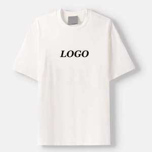 Men's <b>White</b> Cotton T-Shirt With Front Logo Print Casual O-Neck Short Sleeve Regular Fit Jersey Knitted Design - Product Image 4