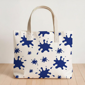 Sustainable Cotton Shopping <b>Bag</b> Washable & <b>Foldable</b> Grocery With Long Handles for Everyday Use - Product Image 2