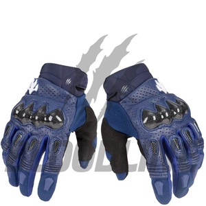 White Leather Motorbike <b>Gloves</b> Wrist Length Breathable Sporty Style for Spring Summer Sports Use - Product Image 1