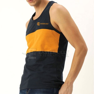 Ropa de Gimnasio sin Mangas, Nuevo Estilo, Camisetas de Tirantes para Hombre en Stock, Hechas de Algodón y Poliéster - Product Image 3