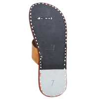 Pantoufles en cuir véritable faites à la main 100% sandales d'été personnalisées confortables sandales en cuir de vachette personnalisées