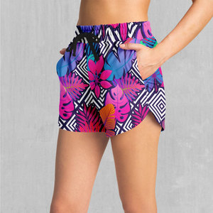 Hot Sale Breathable Eco-Friendly Quick Dry Fitness Wear Polyester Women's <b>Mesh</b> Shorts Custom Logo Sublimation Print - Product Image 2