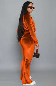 Ensemble de survêtement d'hiver personnalisé pour femme : veste courte à capuche boutonnée à carreaux avec poches zippées et pantalon de jogging en velours – Créez votre design - Product Image 2