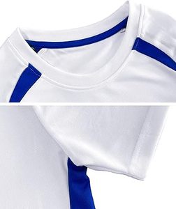 Tenues de football pour enfants de couleur blanche, ensembles de maillots et shorts respirants, uniformes d'entraînement scolaire, coupe régulière pour enfants - Product Image 4