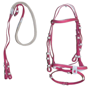 Ensemble de bridons et de harnais en cuir pour le travail du bétail et des chevaux |   Rênes de tête imperméables et durables |   OEM personnalisé Inde MOQ 5 EquiElite Exports - Product Image 2