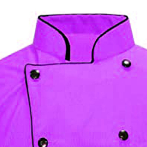 Ensemble veste de chef et tablier à manches longues avec logo personnalisé imprimé, tissu en toile anti-salissure, unisexe, prix bas, échantillon gratuit - Product Image 2
