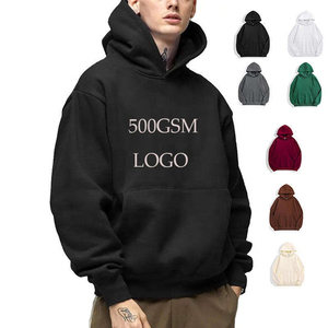 Custom Hoodies Manufacturers Plain <b>Blank</b> Hooded Sweatshirt 100% Cotton Thick Heavy <b>Weight</b> 500GSM Oversized Hoodies - Product Image 1